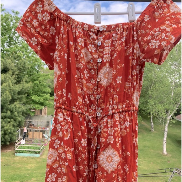 Abel the Label burnt orange dress - Picture 8 of 11